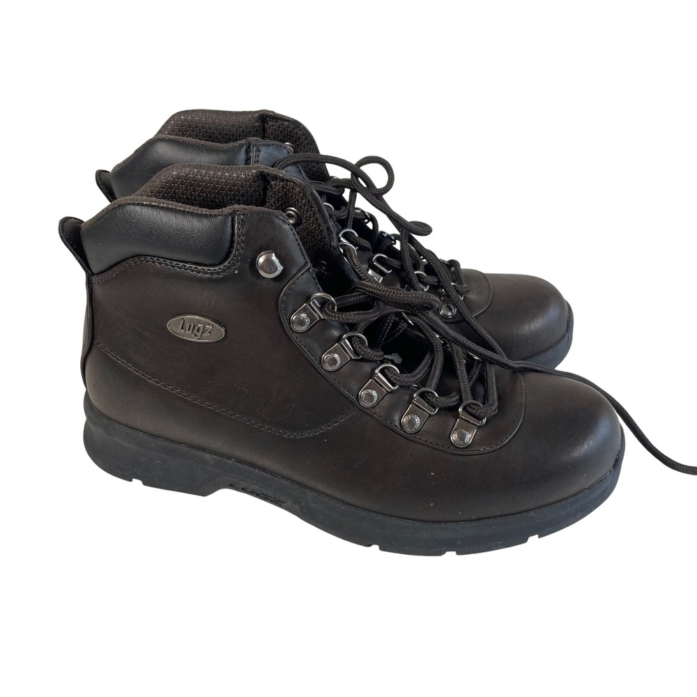 Lugz Plank Brown Slip Resistant Work Boots Hiking Shoes Mens Sz‎ 7 Ankle Utility